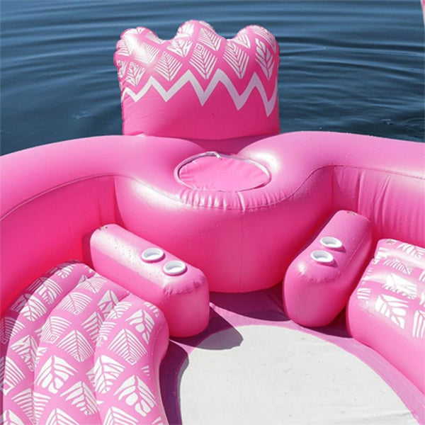 Aloha Gigantic  Inflatable Flamingo Island Float  Veebee Voyage