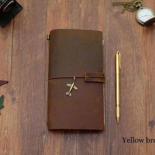 100% Genuine Leather Paradise Travel Journal  Veebee Voyage