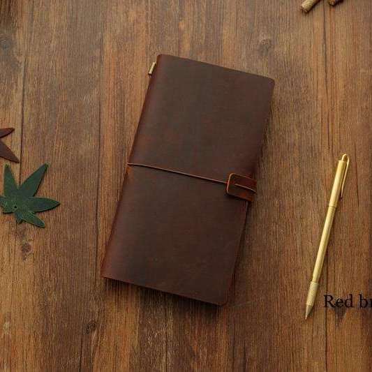 100% Genuine Leather Paradise Travel Journal  Veebee Voyage