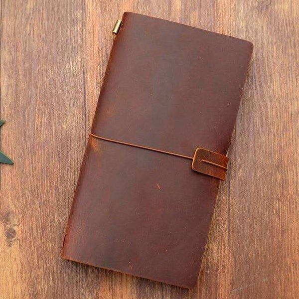 100% Genuine Leather Paradise Travel Journal  Veebee Voyage