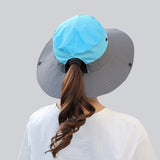 Sunshade Waterproof UV 50+ Sun Hat with Ponytail Slot upf hats Veebee Voyage