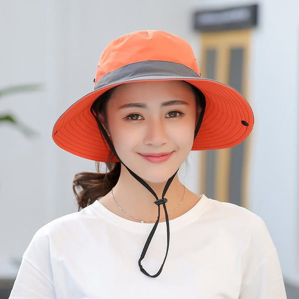 Sunshade Waterproof UV 50+ Sun Hat with Ponytail Slot upf hats Veebee Voyage