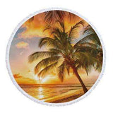 Sand 'n Sea Tropical Beach Towel round beach towels Veebee Voyage