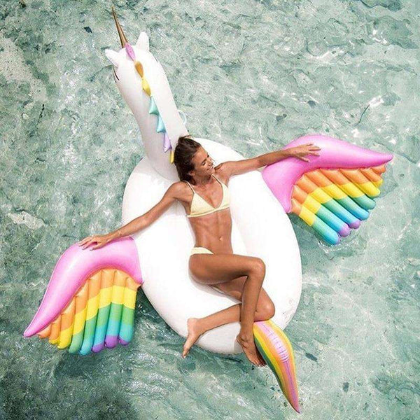 Seaside Life Rainbow 94" Pegasus Float  Veebee Voyage