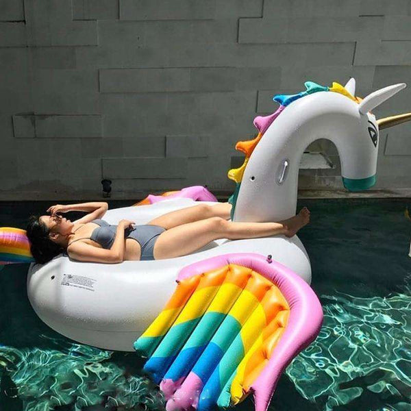 Seaside Life Rainbow 94" Pegasus Float  Veebee Voyage