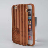 Solid Wood American Flag! phone case Veebee Voyage