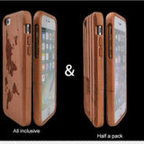 Solid Wood American Flag! phone case Veebee Voyage