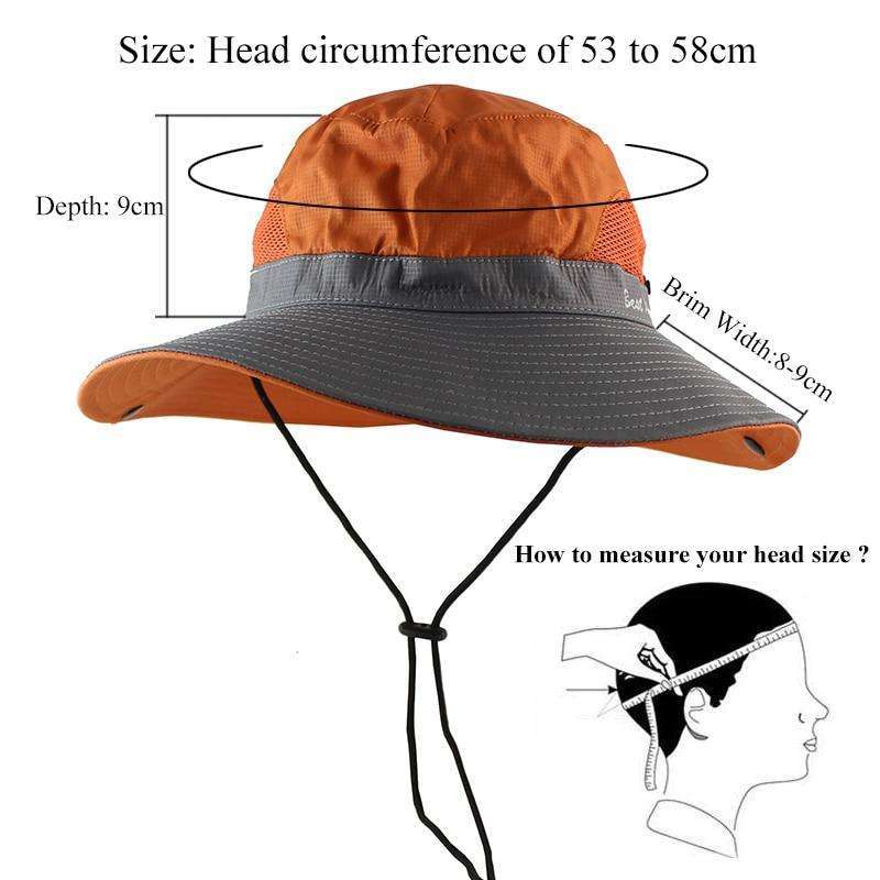Best Mountain Waterproof UPF 50+ Bucket Hat with Ponytail Slot