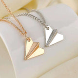 Gone from Supplier/The Da Vinci Paper Airplane Pendant Necklace  Veebee Voyage