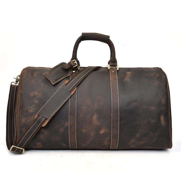 The Norseman 100% Leather Duffel  Veebee Voyage