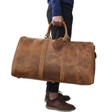 The Norseman 100% Leather Duffel  Veebee Voyage