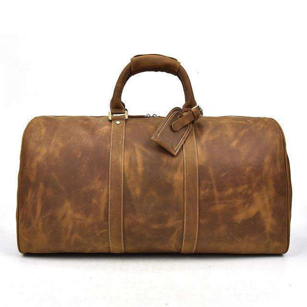 The Norseman 100% Leather Duffel  Veebee Voyage