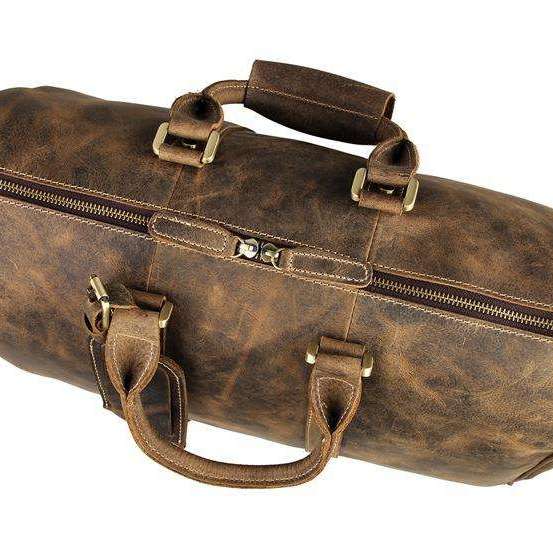 The Norseman 100% Leather Duffel  Veebee Voyage