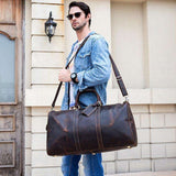 The Norseman 100% Leather Duffel  Veebee Voyage