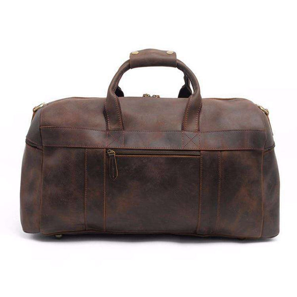 The Norseman 100% Leather Side Duffel  Veebee Voyage