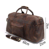 The Norseman 100% Leather Side Duffel  Veebee Voyage