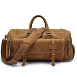 The Norseman 100% Leather Weekender with shoe pocket  Veebee Voyage