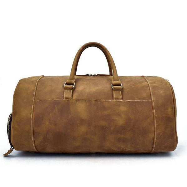 The Norseman 100% Leather Weekender with shoe pocket  Veebee Voyage