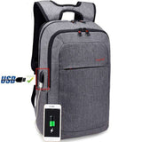 The Oxford USB Laptop Backpack travel backpack usb Veebee Voyage