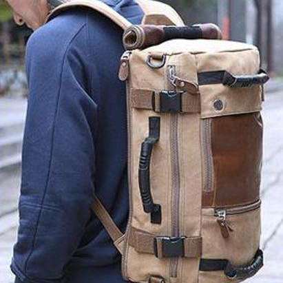 The Valdez Canvas Rucksack Travel Rucksack Veebee Voyage