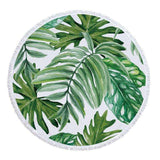 Tropical Sun Round Beach Towel round beach towels Veebee Voyage