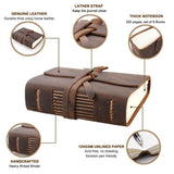 Viceroy Leather Bound Travel Journal  Veebee Voyage